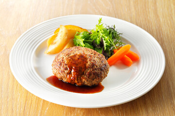 ハンバーグ ステーキ 　Japanese hamburg steak