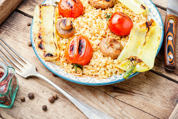 Traditional turkish pilaf