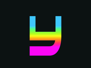 Capital letter Y vector image