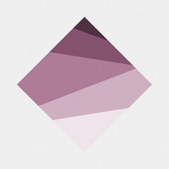 Crossing lines generativeart style colorful logo illustration