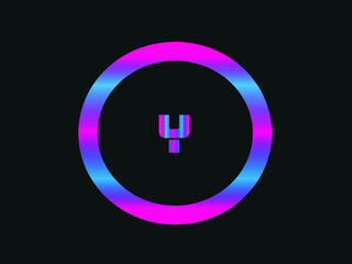 Capital letter Y vector image