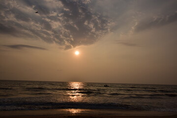 beach boat sun and airplane