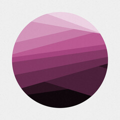 Crossing lines generativeart style colorful logo illustration