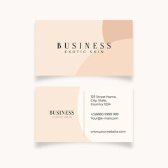 Luxury minimalist abstract business card design template