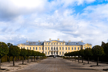 Naklejka premium Rundale Palace is a major baroque palaces built for the Dukes of Courland