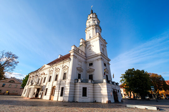 Kauno rotušė (Kaunas Town Hall) in Kaunas Old Town Lithuania