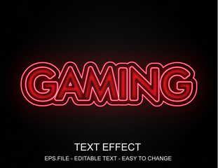 Editable text effect style