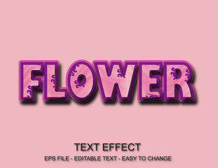 Editable text effect style