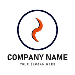 Obraz premium flat business logo for company