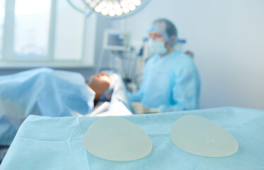 Man surgeon at work in operating room
