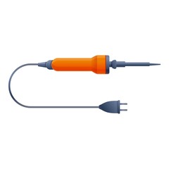 Soldering instrument icon. Cartoon of soldering instrument vector icon for web design isolated on white background