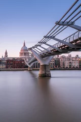 Millenium bridge looking to St. Paul's Cathedral in London © Dario