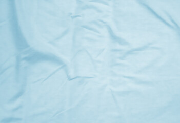 Crumpled blue fabric background. abstract background.