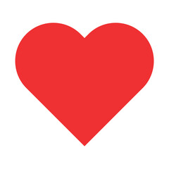 Heart icon, love vector symbol isolated on white bacground. Valentine graphic sign