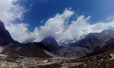 Trekking in Himalayan Mountains, Kedarnath India