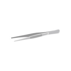 Medical tweezers isolated on white background, flat style. Vector isolated illustration of professional and cosmetic tweezers.