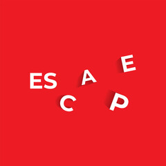 Logo design about escape