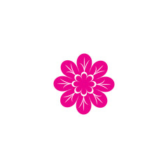 Beauty icon flowers design illustration