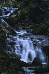 あだたら渓谷自然遊歩道の二階滝