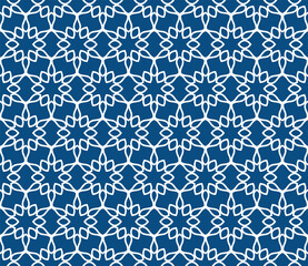 Obraz premium Beautiful abstract floral geometric vector pattern background.