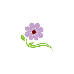 Beauty icon flowers design illustration