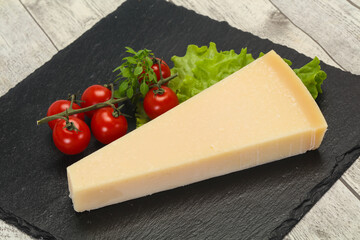 Italian traditional parmesan cheese triangle