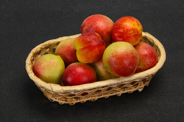 Sweet tasty fresh ripe apricots