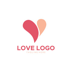heart logo vector