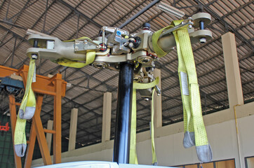 Part of helicoptor rotor. 