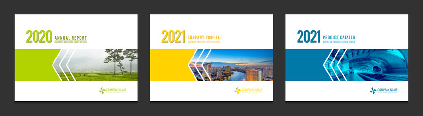 Cover design for annual report business catalog company profile brochure magazine flyer booklet poster banner. A4 landscape template design element cover vector.