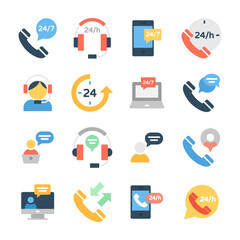 Customer Services and Customer Support Icons
