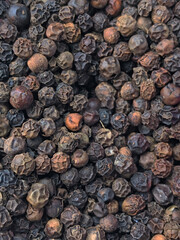 Black pepper in full frame
