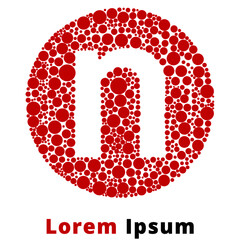 n Logo Pointillism