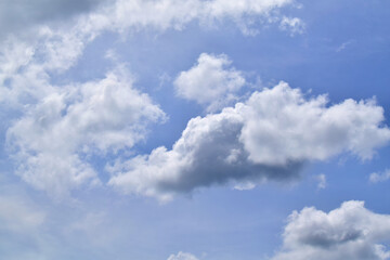 blue sky with white clouds