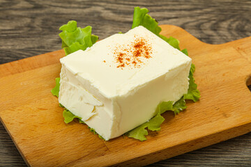 Greek traditional soft feta cheese