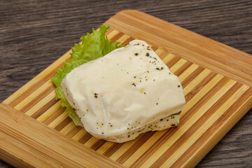 Halloumi cheese with mint for grill
