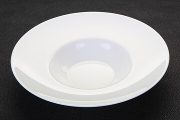 Empty white plate