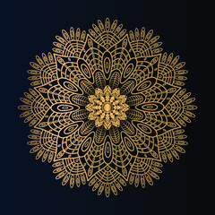 Luxury mandala background with golden arabesque pattern arabic islamic east style.decorative mandala for print, poster, cover, brochure, flyer, banner