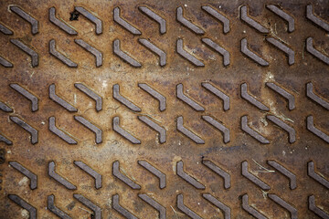 Metallic background with shapes