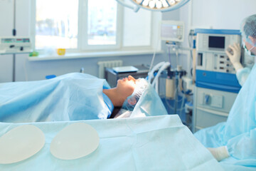 Man surgeon at work in operating room