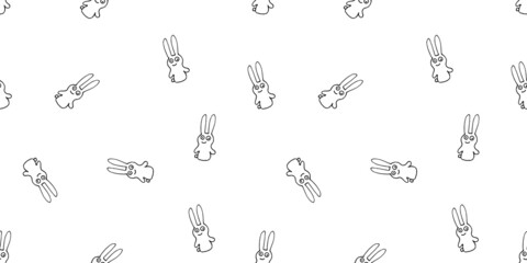 Vector linear image of animals in a minimalistic style. Seamless pattern for children's design.