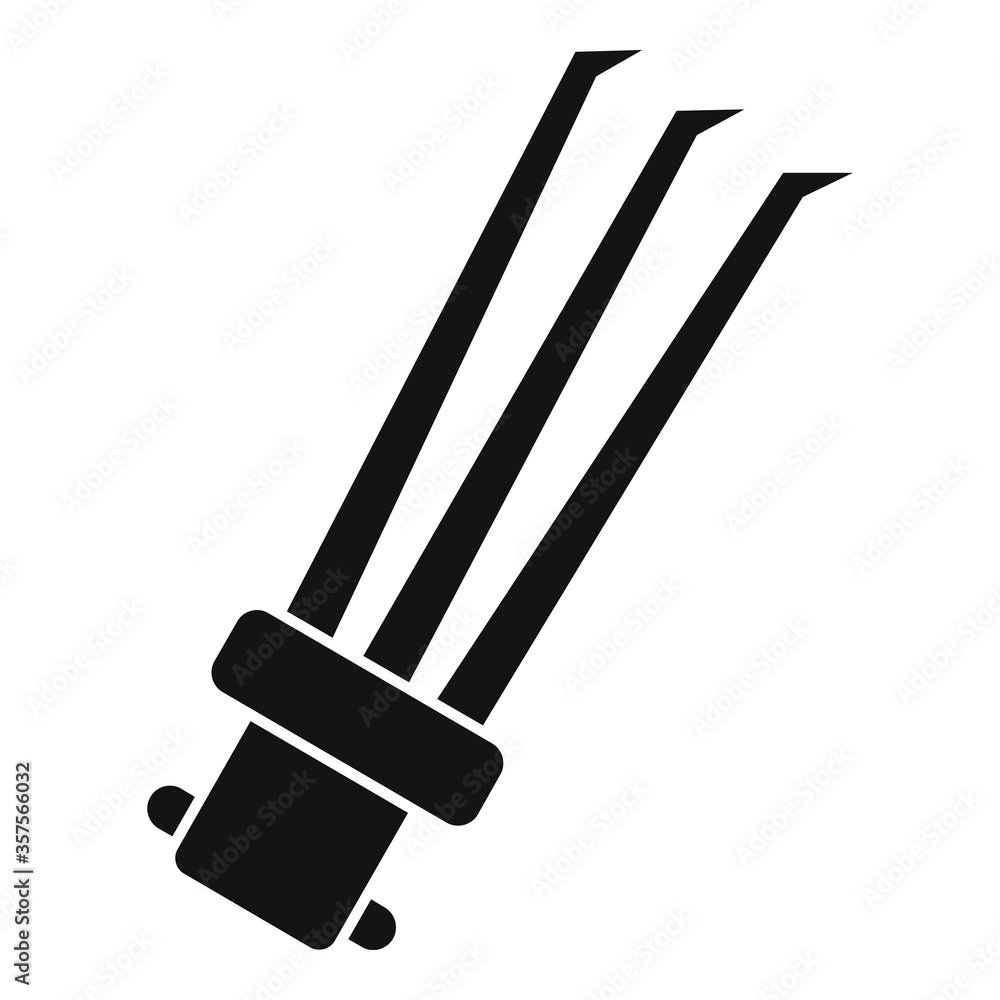 Poster ninja spikes icon. simple illustration of ninja spikes vector icon for web design isolated on white 