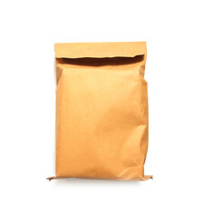 Paper bag on white background