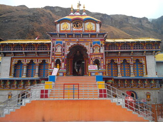 Ancient Lord Vishnu Temple Badrinath, Uttarakhand India