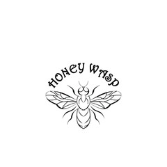 logo design for honey wasps