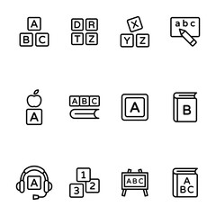 Pack Of Education Line Icons 