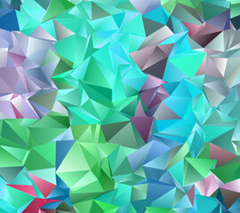 Obraz premium Abstract Low-Poly background. triangulated texture. Design 3d. Polygonal geometrical pattern. Triangular modern style