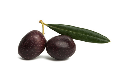 black olives isolated