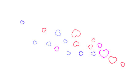 Hearts Background. Love style. Confetti texture. Romantic print.
