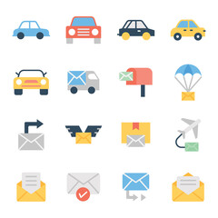 Email Delivery Flat Vectors Pack